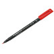 Pennarello Lumocolor Permanent 313 - punta 0,4 mm - rosso - Staedtler