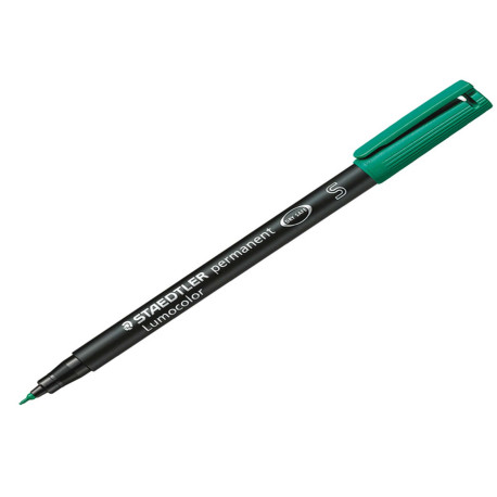 Pennarello Lumocolor Permanent 313 - punta 0,4 mm - verde - Staedtler