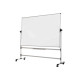 Bi-Office Earth-it - Lavagna bianca - a pavimento - 1500 x 1200 mm - acciaio ceramica - fronte e retro - reversibile - mobile -