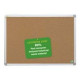 Bi-Office Earth-it Maya - Bacheca - montabile a parete - 900 x 600 mm - sughero - naturale - cornice in alluminio
