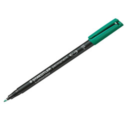 Pennarello Lumocolor Permanent 318 - punta 0,6 mm - verde - Staedtler
