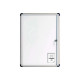 Bi-Office Enclore Budget - Lavagna integrata - 490 x 664 mm - 4 x A4 - acciaio laccato - magnetica - bianco - cornice in allumi