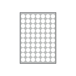 Tico Copy Laser Premium - Carta - adesivo permanente - arancione fluorescente - 25 mm di diametro - 133 g/m² - 4900 etichette (