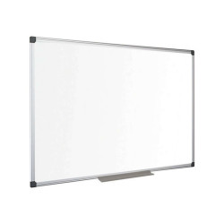 Bi-Office Maya - Lavagna bianca - montabile a parete - 900 x 600 mm - acciaio laccato - magnetica - bianco - struttura in allum