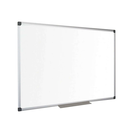 Bi-Office Maya - Lavagna bianca - montabile a parete - 900 x 600 mm - acciaio laccato - magnetica - bianco - struttura in allum