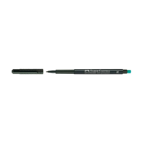 Pennarello Multimark universale permanente con gomma  - punta media 1,0mm - nero - Faber-Castell