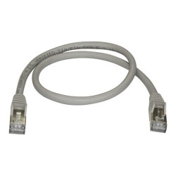 StarTech.com Cavo di Rete Ethernet Cat6a - Cavo Schermato STP da 50cm - Cavo RJ45 Antigroviglio - Grigio - Cavo patch - RJ-45 (