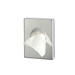 Dispenser ABS per sacchetti igienici - 9,8x2,5x13,8 cm - argento cromato - Medial