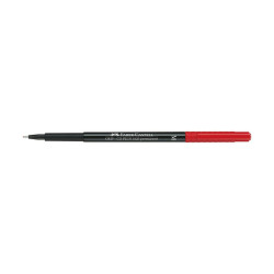 Pennarello Multimark universale permanente con gomma - punta media 1,0mm - rosso - Faber-Castell