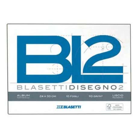 Blasetti Disegno 2 - Album - 330 x 480 mm - 12 fogli - bianco