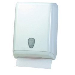 Dispenser asciugamani piegati a C/V/Z - 28x13,7x37,5 cm - plastica - bianco - Mar Plast