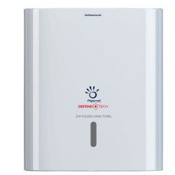 Dispenser asciugamani piegati a Z/W Hi-Tech - 29 x 10,8 x 33,6 cm - bianco - Papernet