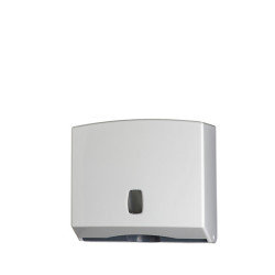 Dispenser asciugamani piegati C/Z/M Basica - 25x9,2x22 cm - bianco/grigio - Medial