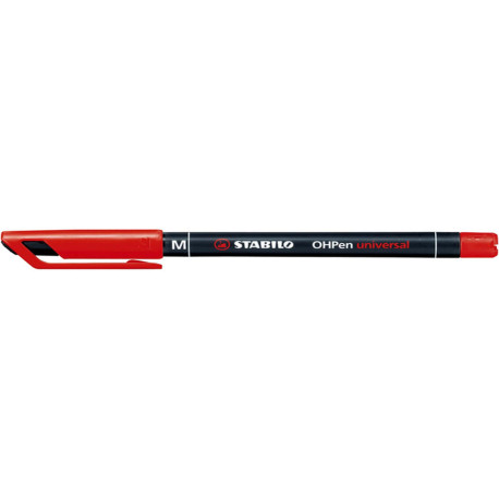 Pennarello OHPen universal permanente 843  - punta media 1,0 mm - rosso - Stabilo