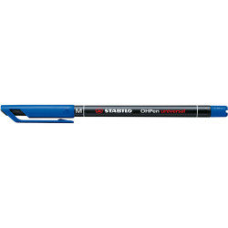Pennarello OHPen universal permanente 843 - punta media 1 mm - blu - Stabilo