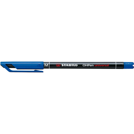 Pennarello OHPen universal permanente 843 - punta media 1 mm - blu - Stabilo