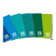 Blasetti One Color MAXI - Taccuino - graffettato - A4 - 21 fogli / 42 pagine - a quadretti - disponibile in colori assortiti - 