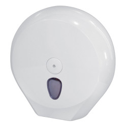 Dispenser carta igienica Plus rotolo Mini Jumbo - 27,3 x 12,8 x 27 cm - rotolo diametro 23 cm - bianco - Mar Plast
