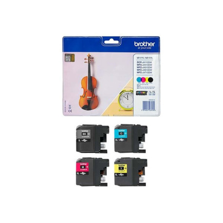 Brother LC127XL Confezione originale da 4 cartucce - Confezione da 4 - alta capienza - nero, giallo, ciano, magenta - originale