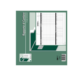 Blocco rapporto di cantiere - 50/50 fogli autoricalcanti - 21 x 30cm - Edipro