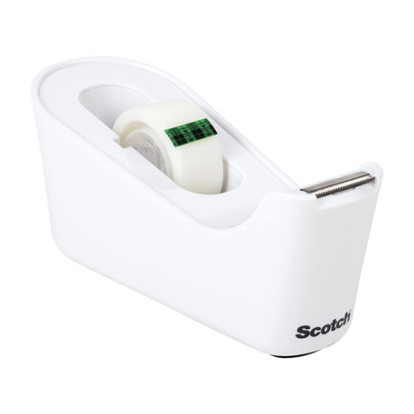 Dispenser da tavolo Magic C 18 - per nastri 33 m - 1 rotolo magic incuso - bianco - Scotch