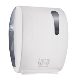 Dispenser elettronico asciugamani Kompatto Advan 875 - 32 x 22,4 x 40,5 cm - bianco - Mar Plast