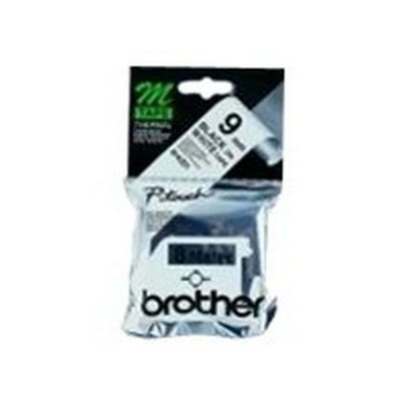 Brother M-K221BZ - Nero su bianco - Rotolo (0,9 cm x 8 m) 1 cassetta(e) rotolo di etichette - per P-Touch PT-55, PT-65, PT-75, 