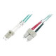 DIGITUS - Cavo patch - SC multi-mode (M) a LC multi-mode (M) - 3 m - fibra ottica - duplex - 50 / 125 micron - OM4 - schermato,
