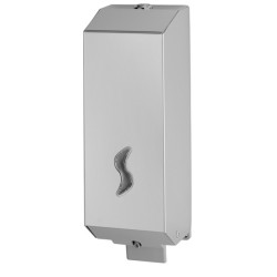 Dispenser per sapone liquido - 10x11x32 cm - capacità 1,2 L - acciaio inox - Medial International