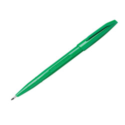 Pennarello Sign Pen S520  punta feltro - punta 2,00mm - verde - Pentel