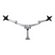 StarTech.com Supporto per Doppio Monitor fino a 27" da Scrivania - Articolabile e Montabile via foro passacavo VESA (ARMDUALPS)