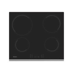 Candy CH64XB - Piano cottura in vetroceramica - 4 piastre - Nicchia - larghezza: 56 cm - prof. 49 cm - nero