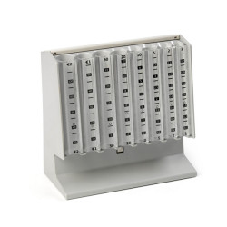 Distributore manuale di monete Eurocoin - 25 x 10,4 x 17 cm - grigio chiaro - Holenburg