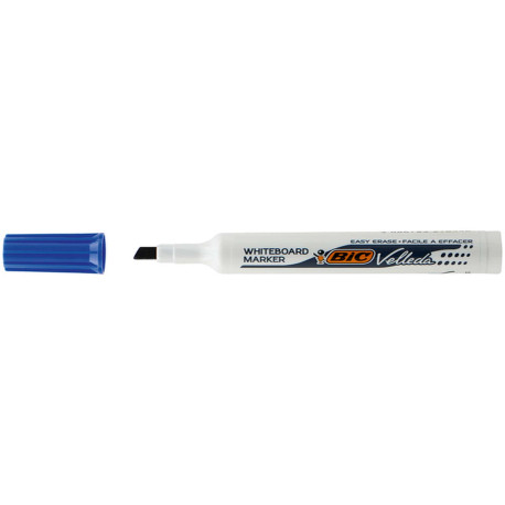 Pennarello Whiteboard Marker Velleda 1791 - punta a scalpello da 3,3mm a 4,6mm - blu - Bic