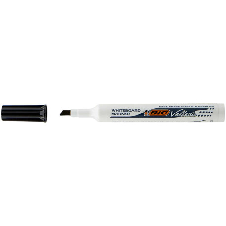 Pennarello Whiteboard Marker Velleda 1791 - punta a scalpello da 3,3mm a 4,6mm - nero - Bic