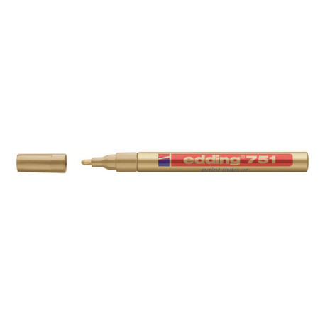 edding 751 paint - Marcatore - permanente - oro - inchiostro pigmentato base acqua - 1-2 mm