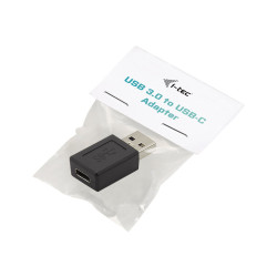 i-Tec - Adattatore USB - USB Tipo A (M) a USB-C (F) - USB 3.1 - nero