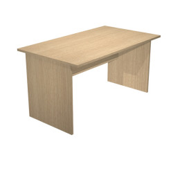 Scrivania Easy - lineare - 140x80x72 cm - rovere - Artexport