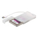i-Tec MySafe Advance - Box esterno - 2.5" - SATA 6Gb/s - USB 3.0 - bianco
