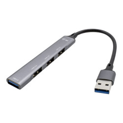 i-Tec USB 3.0 Metal HUB - Hub - 1 x SuperSpeed USB 3.0 + 3 x USB 2.0 - desktop