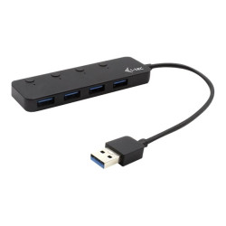 i-Tec USB 3.0 Metal HUB 4 Port with individual On/Off Switches - Hub - 4 x SuperSpeed USB 3.0 - desktop