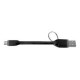 Celly - Cavo USB - Micro-USB Tipo B (M) a USB (M) - USB 2.0 - 2.4 A - 12 cm - nero