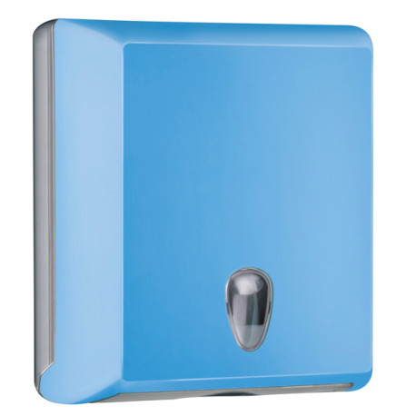 Dispenser asciugamani piegati Soft Touch - 29x10,5x30,5 cm - azzurro - Mar Plast