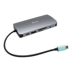 i-Tec USB-C Metal Nano Dock HDMI/VGA with LAN + Power Delivery 100 W - Docking station - USB-C / Thunderbolt 3 - VGA, HDMI - Gi