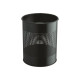 DURABLE - Cestino della spazzatura - rotondo - 15 L - acciaio - nero