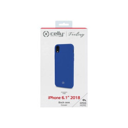 Celly FEELING FEELING998BL - Cover per cellulare - silicone liquido - blu - per Apple iPhone XR