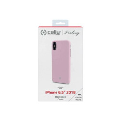 Celly FEELING FEELING999PK - Cover per cellulare - silicone liquido - rosa - per Apple iPhone XS Max