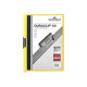 DURABLE DURACLIP 60 - Cartelletta archiviazione documenti - per A4 - capacità 60 fogli - giallo con coperchio frontale traspare