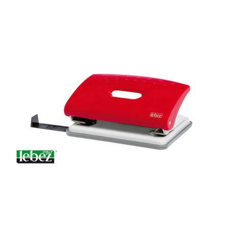 Perforatore 1270 - max 16 fogli - 2 fori - passo 8 cm - colori assortiti - Lebez