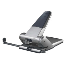 Perforatore 5180 - passo 8 cm - max 65 fogli - 2 fori - argento - Leitz